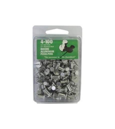 Push Pins (tachuelas) de Aluminio para Vitrales - 100pz