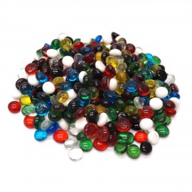 Gemas / Nuggets de Vidrio Chicas de Colores para Vitrales y Vitromosaico - 1lb