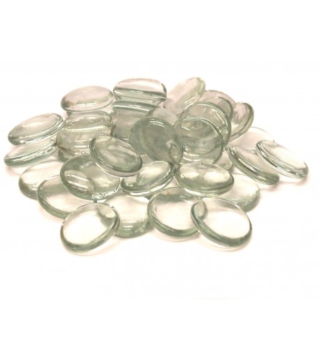 Gemas de Vidrio Grandes Transparentes para Vitrales y Vitromosaico - 1lb