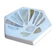 Molde porta Vasos Hexagonal para Vitromosaico de 4-1/4"
