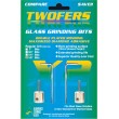 Diamantes / Piedras / Muelas Diamantadas Twofers de 1/8" Grano Estándar para Vidrio