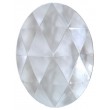 Joya Ovalada Facetada de Vidrio de 40x30mm