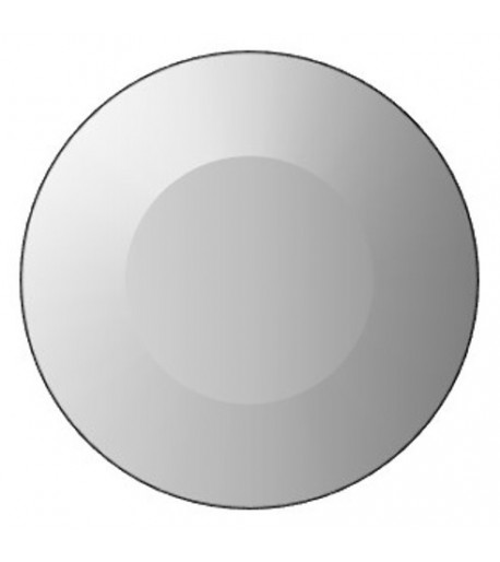 Círculo Biselado de Vidrio Claro de 2" con Bisel de 1/2" para Vitrales