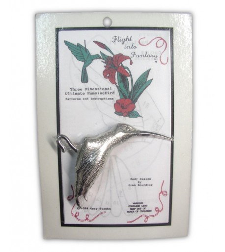 Colibrí Cuerpo de Metal / Plomo Chico para Vitrales