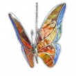 Mariposa Cuerpo de Metal / Plomo Grande con Alas de Vitral