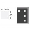 Cinta Doble Cuadro Blanco - 1/16" x 3/4"