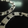 Brazalete en Cuadro Chapado en Plata para Joyería - 2pzs