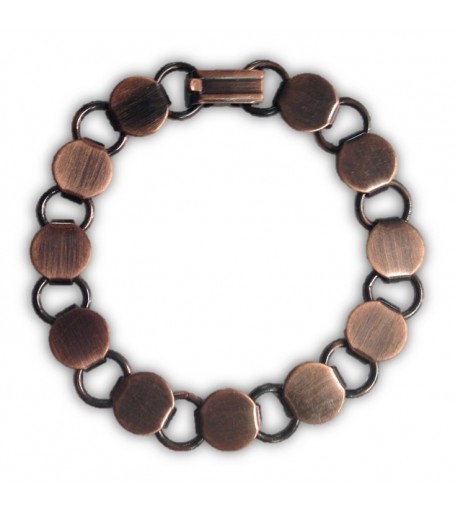 Brazalete Redondo Color Cobre Antiguo para Joyería - 2pzs