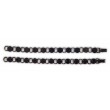 Brazalete Redondo Color Negro Gunmetal para Joyería - 2pzs