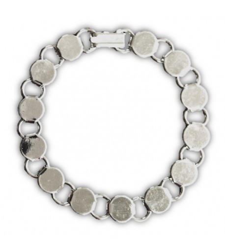 Brazalete Circulo Chapado en Plata para Joyería - 2pzs