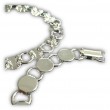 Brazalete Circulo Chapado en Plata para Joyería - 2pzs