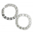 Brazalete Circulo Chapado en Plata para Joyería - 2pzs