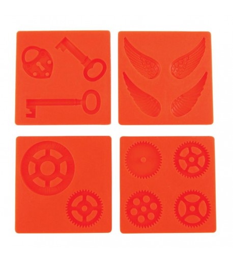 Moldes para Dijes en Vitrofusión Steampunk Polar Fuse