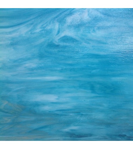 Vidrio Wissmach Glass color Azul WO-87 para Vitrales y Vitromosaico