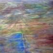 Vidrio Wissmach Glass color Morado / Azul / Verde Wispy WO-441 para Vitrales y Vitromosaico
