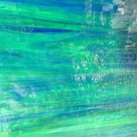Vidrio Mystic Wissmach Glass color Verde / Azul WO-702MY para Vitrales y Vitromosaico
