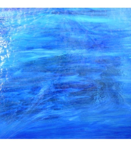 Vidrio Mystic Wissmach Glass color Azul WI WO-707MY para Vitrales y Vitromosaico
