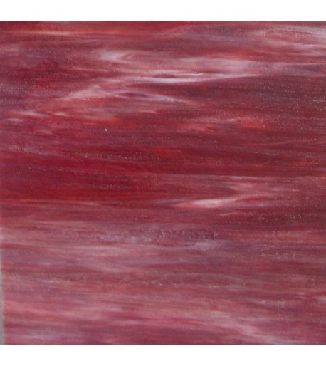 Vidrio Opalescente Wissmach Glass color Rojo 12-L para Vitrales y Vitromosaico
