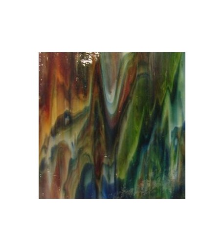 Vidrio Opalescente Kokomo Glass color Rojo / Verde / Azul KO 111 para Vitrales y Vitromosaico