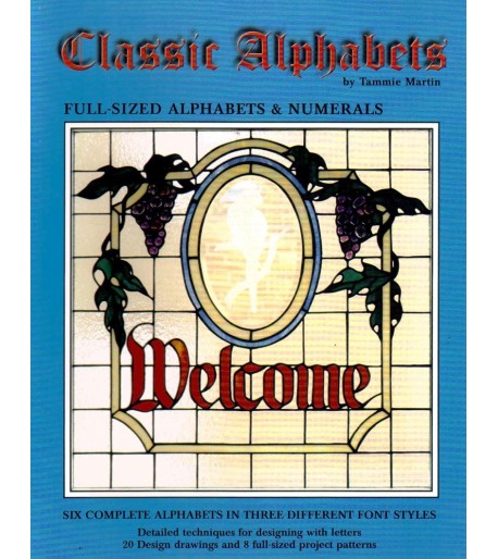 Catálogo / Revista / Libro Classic Alphabets para Vitrales