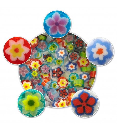 Surtido de Flores Millefiori (96COE) para Vitrofusión 