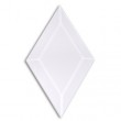 Rombo Biselado de Vidrio Claro de 2" x 4” con Bisel de 1/2" para Vitrales
