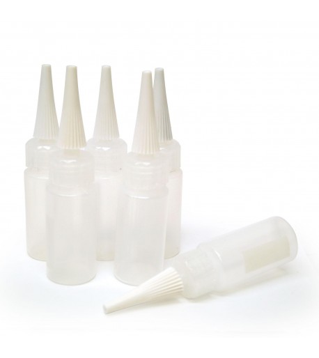 Botellas de Aplicación para Fritas y Pinturas para Vitrofusión - 6pzs