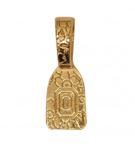 Colgante Floral Platinado en Oro para Dijes para Joyería en Vitrofusión