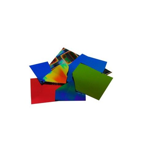 Pedacería Dicroica CBS Crinklized en Negro Delgado - 1/4 Lb