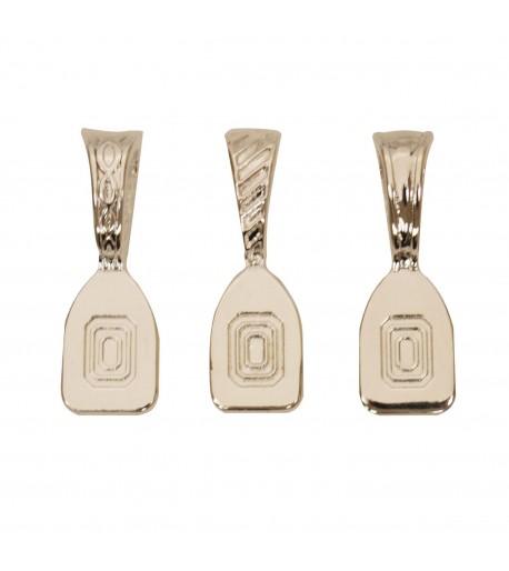 Variedad de Colgantes Chicos Platinados en Plata para Joyería en Vitrofusión
