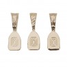Variedad de Colgantes Chicos Platinados en Plata - 8pzs