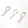 Variedad de Colgantes Chicos Platinados en Plata para Joyería en Vitrofusión