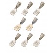 Variedad de Colgantes Chicos Platinados en Plata para Joyería en Vitrofusión