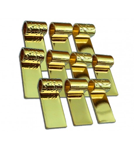 Variedad de Colgantes en Tubo Chapados en Oro para Joyería