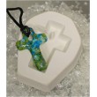 Molde de Cruz Pequeño para Joyería en Vitrofusión (Termoformado)