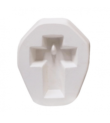 Molde de Cruz Pequeño para Joyería en Vitrofusión (Termoformado)