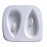 Molde de Gota Doble para Joyeria