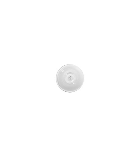 Rondel / Medallón de Vidrio Claro - 3-1/4"