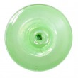 Rondel / Medallón Vidrio Verde - 3 -1/4"