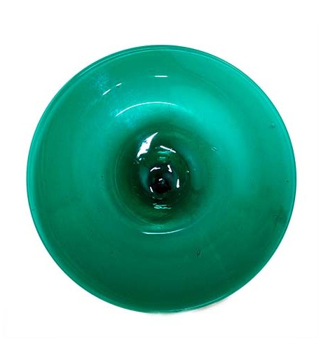 Rondel / Medallón Vidrio Esmeralda - 3 - 1/4"