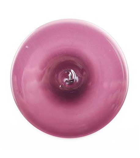 Rondel / Medallón Vidrio Amatista - 3 - 1/4"