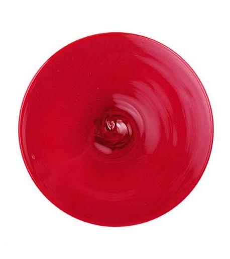Rondel / Medallón Vidrio Rojo - 3 - 1/4"