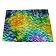 Pedacería de Vidrio Diroico en Negro Delgado DichroMagic Wissmach Tie Dye Texturizada - 1/4 Lb