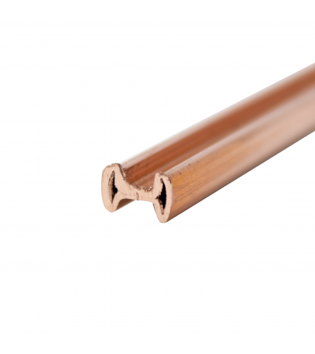 Cañuela de Cobre 3/16" H para Vitrales