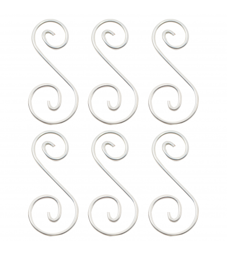Colgantes para Vitrales Curly Q 2 - 1-13/16" x 3/4" (6pzs)
