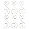 Colgantes Curly Q 2 - 1-13/16" x 3/4" (6pzs)