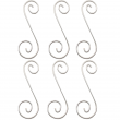 Colgantes para Vitrales Curly Q 4 - 1-15/16" x 9/16" (6pzs)